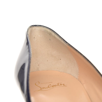 Christian Louboutin Patent Pigalle Follies 100 Pumps 40 China Blue 8 of 10