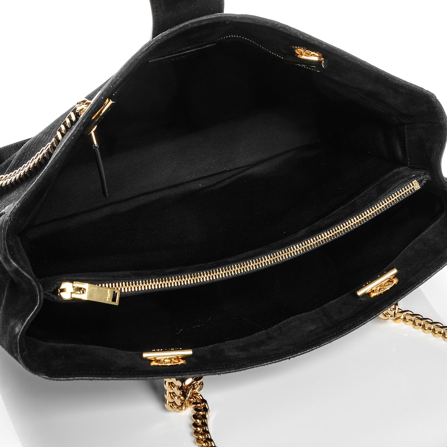Suede Monogram Cassandre Shopper Black