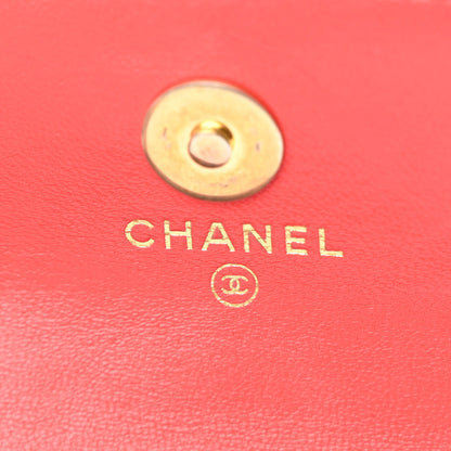 Chanel Lambskin Quilted Pearl Crush Waist Bag Red 6 of 10