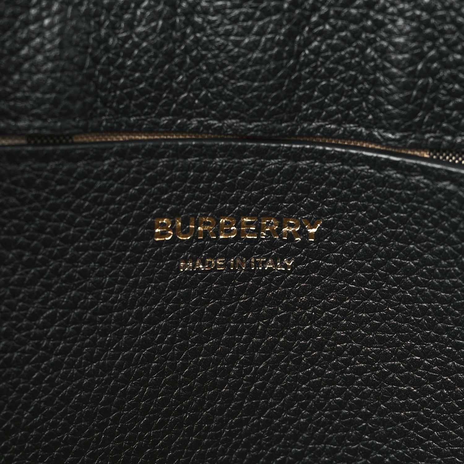 Burberry Grainy Calfskin Vintage Check Note Crossbody Bag Black 6 of 8