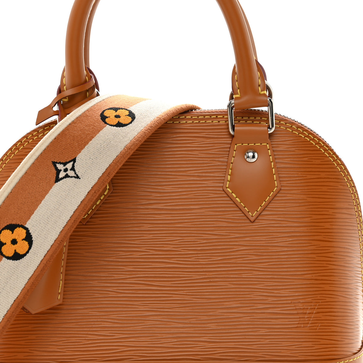Louis Vuitton Epi Jacquard Alma BB Honey Gold 7 of 9