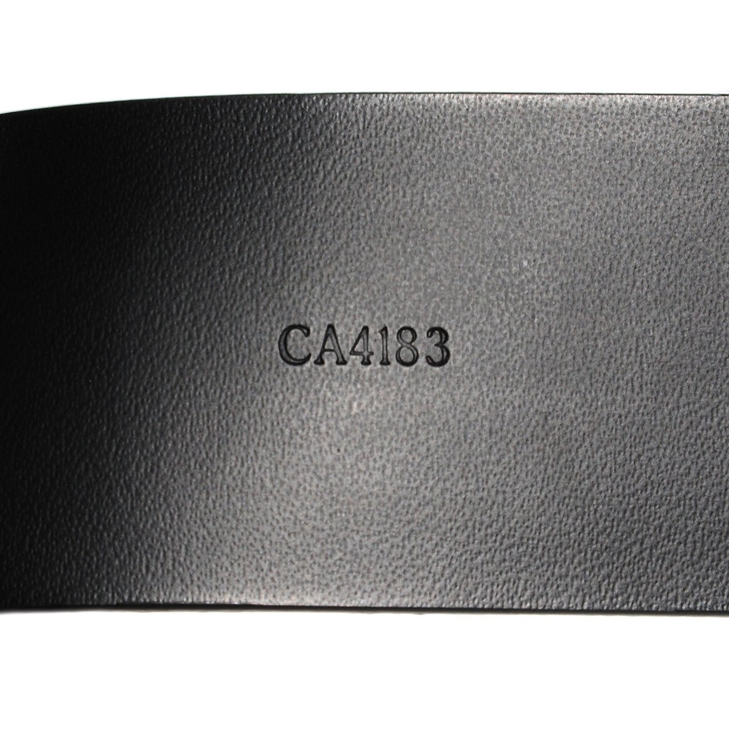 Glazed Leather LV Anagramme 30mm Belt 85 34 Black