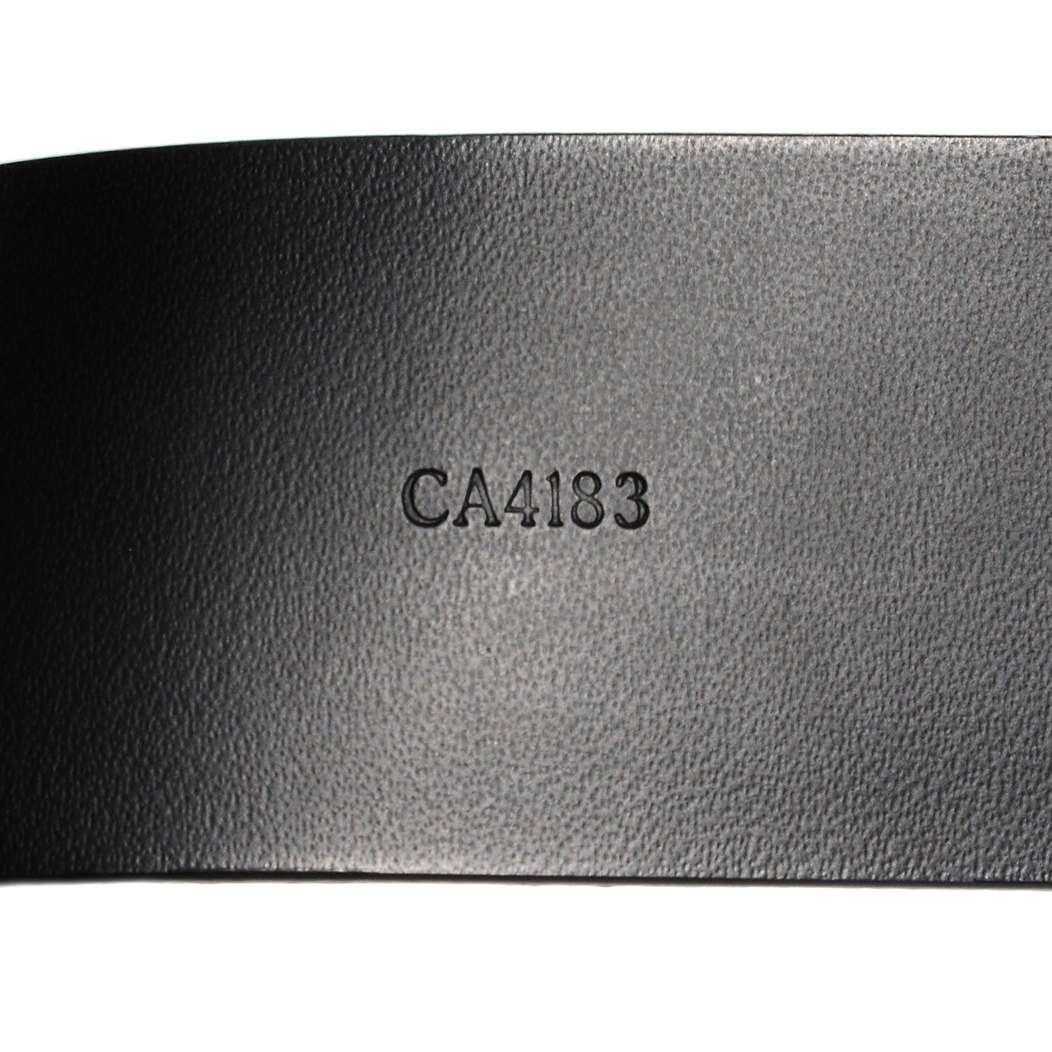 Louis Vuitton Glazed Leather LV Anagramme 30mm Belt 85 34 Black 5 of 8