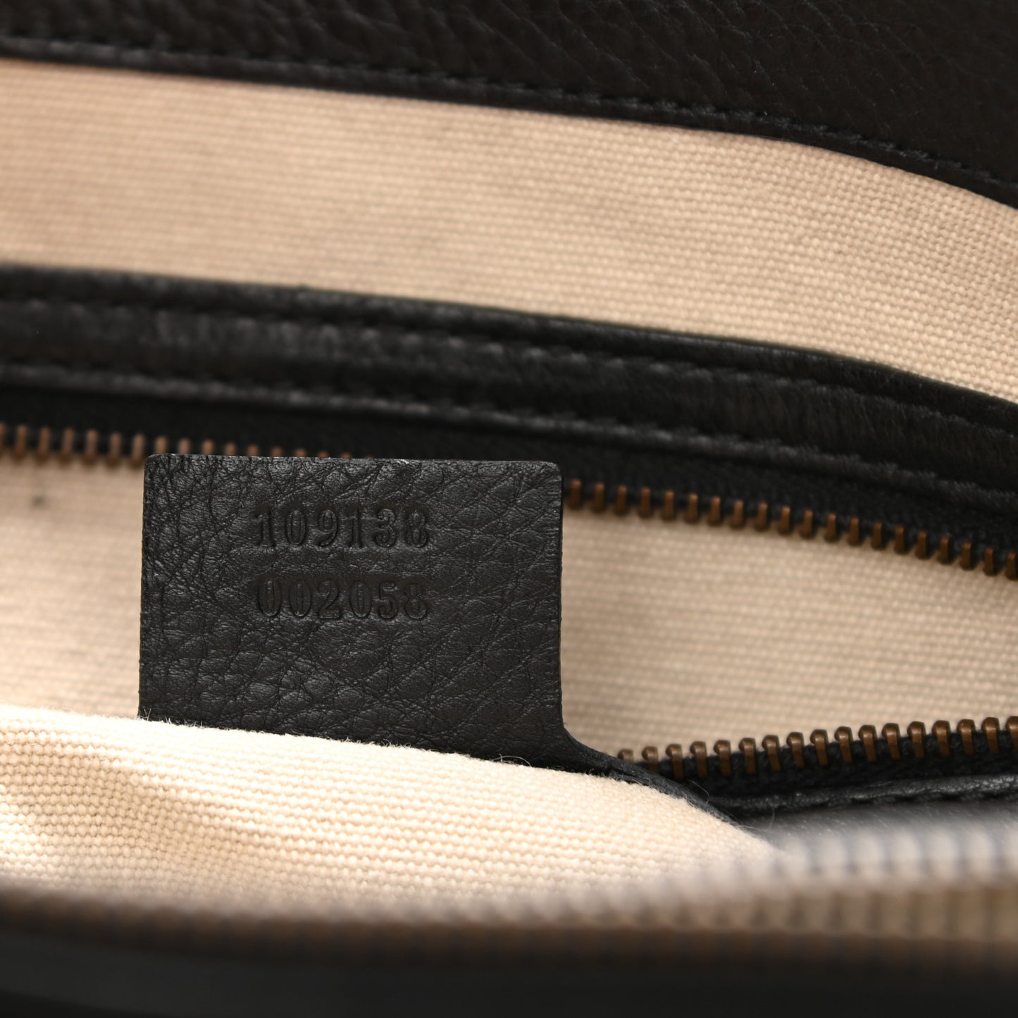 Calfskin Bamboo Handle Tote Black
