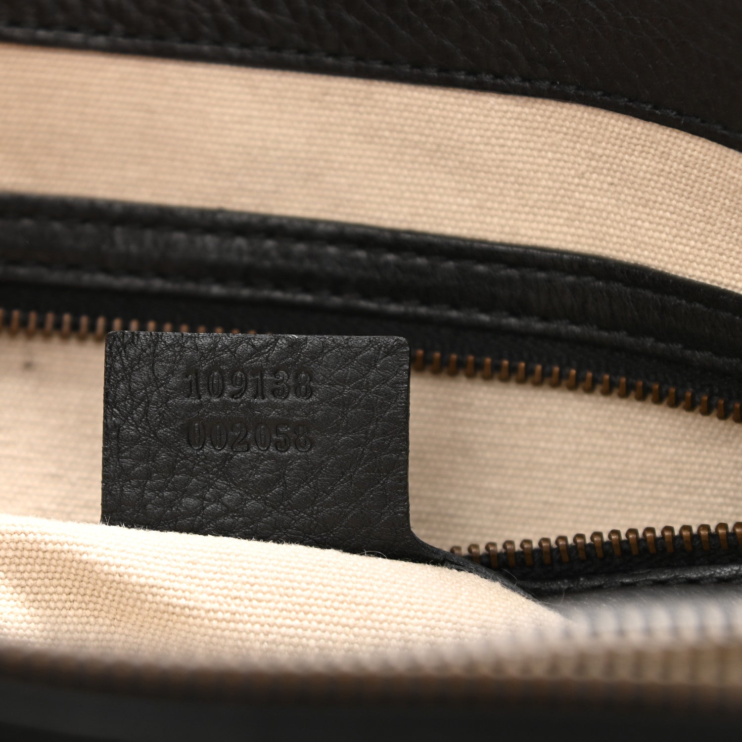 Gucci Calfskin Bamboo Handle Tote Black 7 of 13