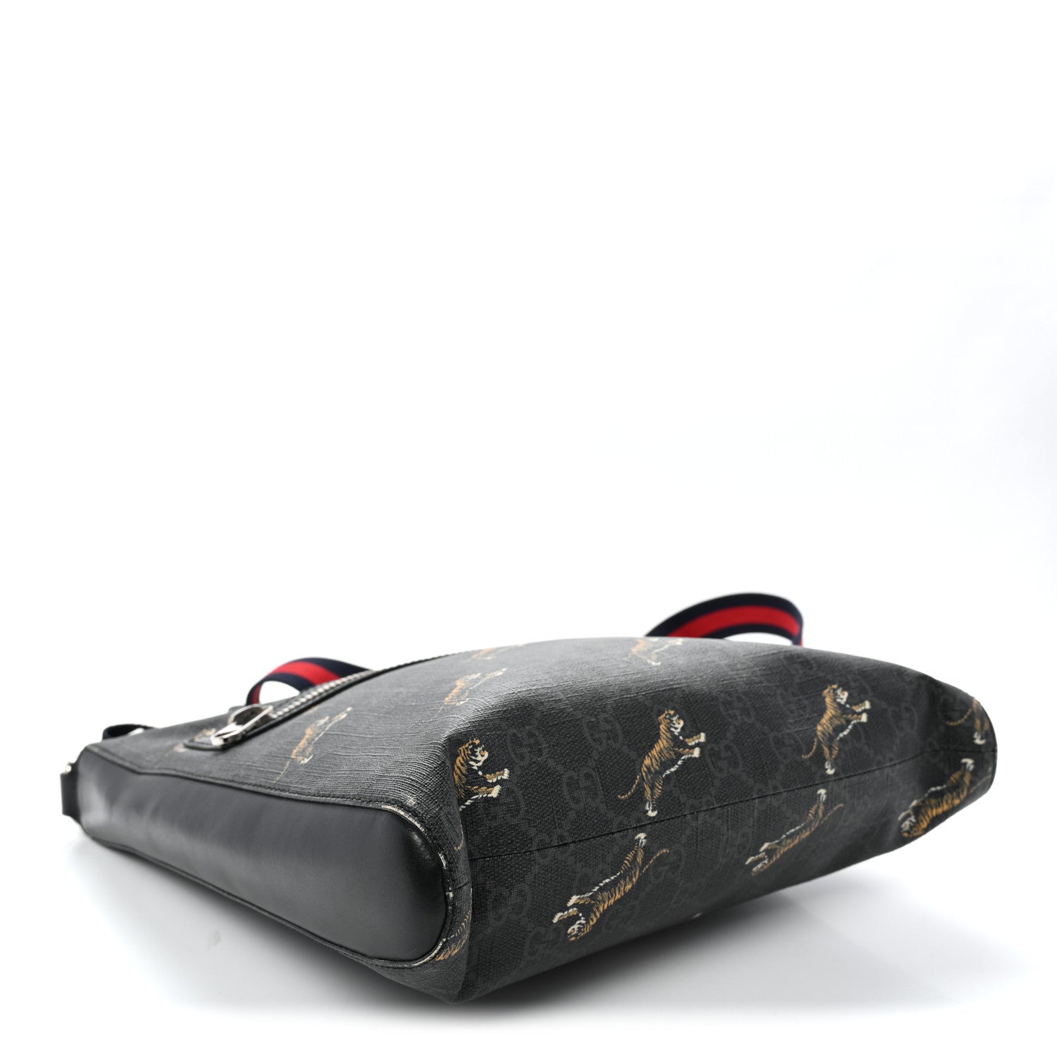 Gucci GG Supreme Monogram Tigers Web Messenger Bag Black Multicolor 4 of 10