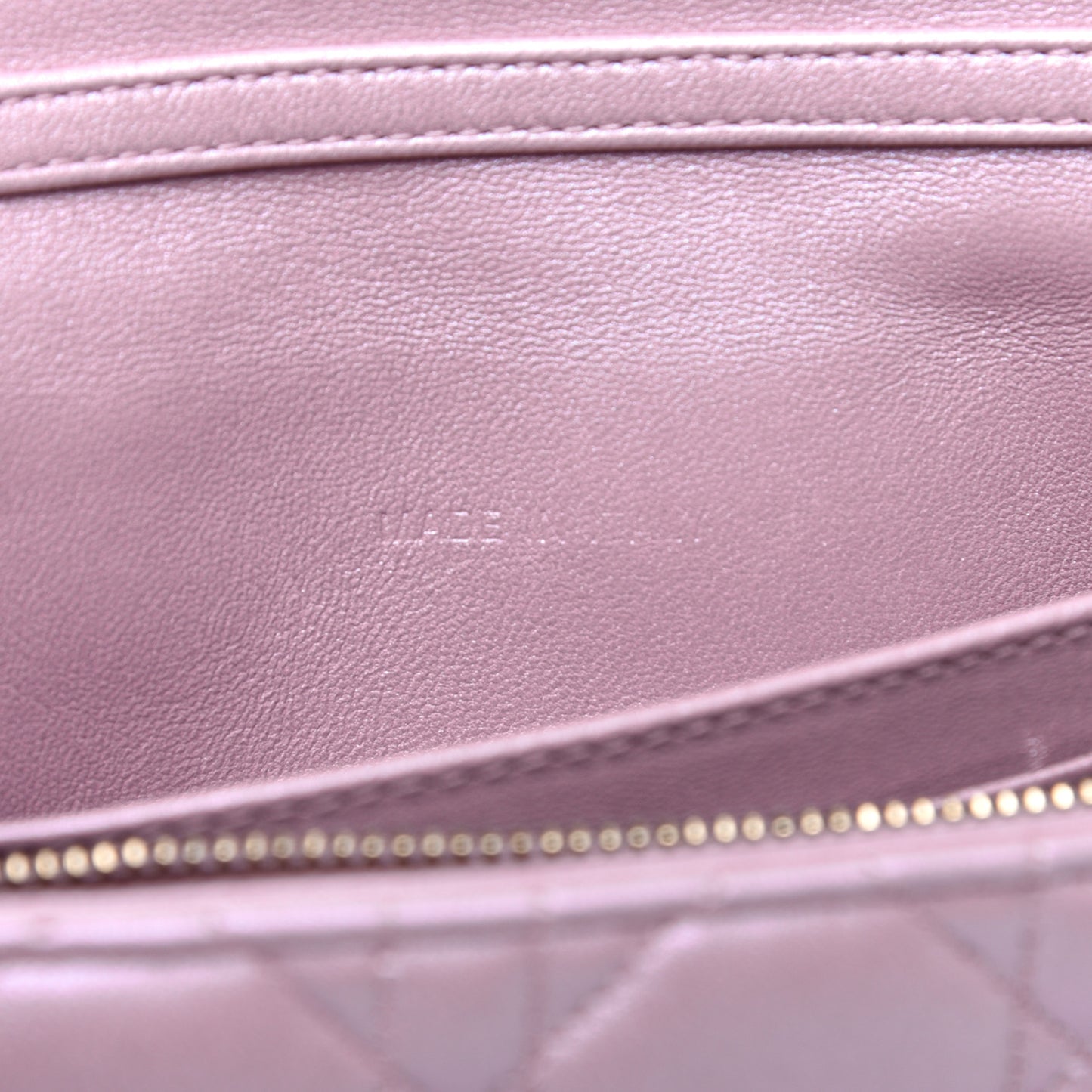 Pearly Lambskin Cannage Miss Dior Promenade Pouch Lotus