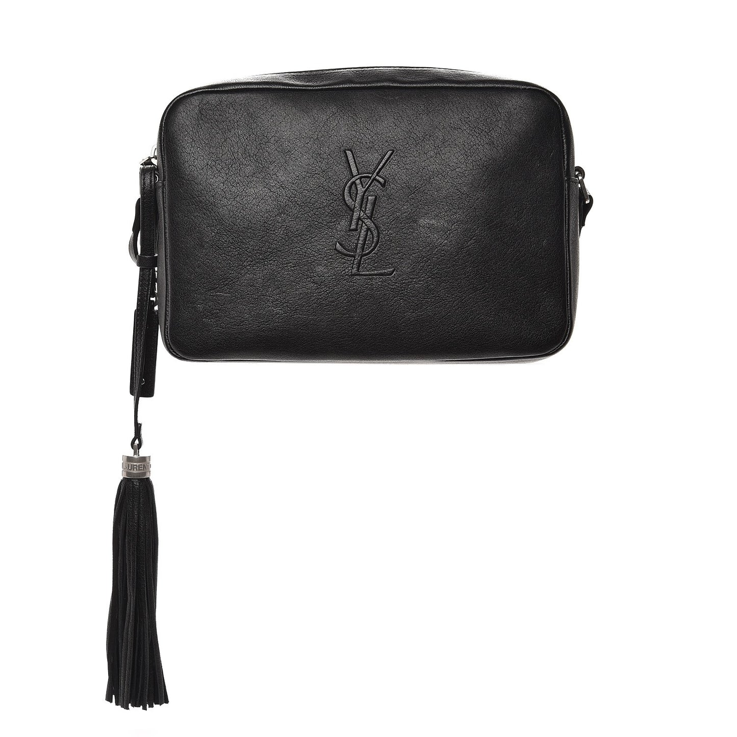 Lambskin Monogram Small Lou Camera Bag Black