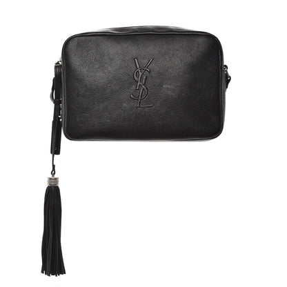 Saint Laurent Lambskin Monogram Small Lou Camera Bag Black 1 of 6