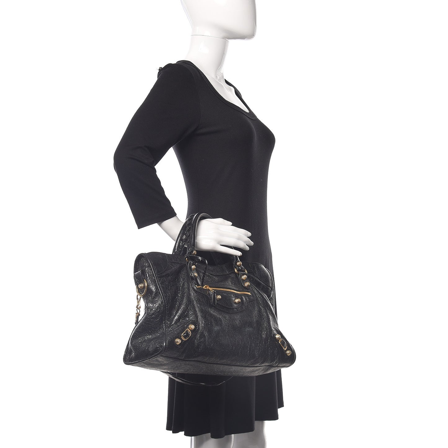 Agneau Giant 12 Gold Hardware City Black