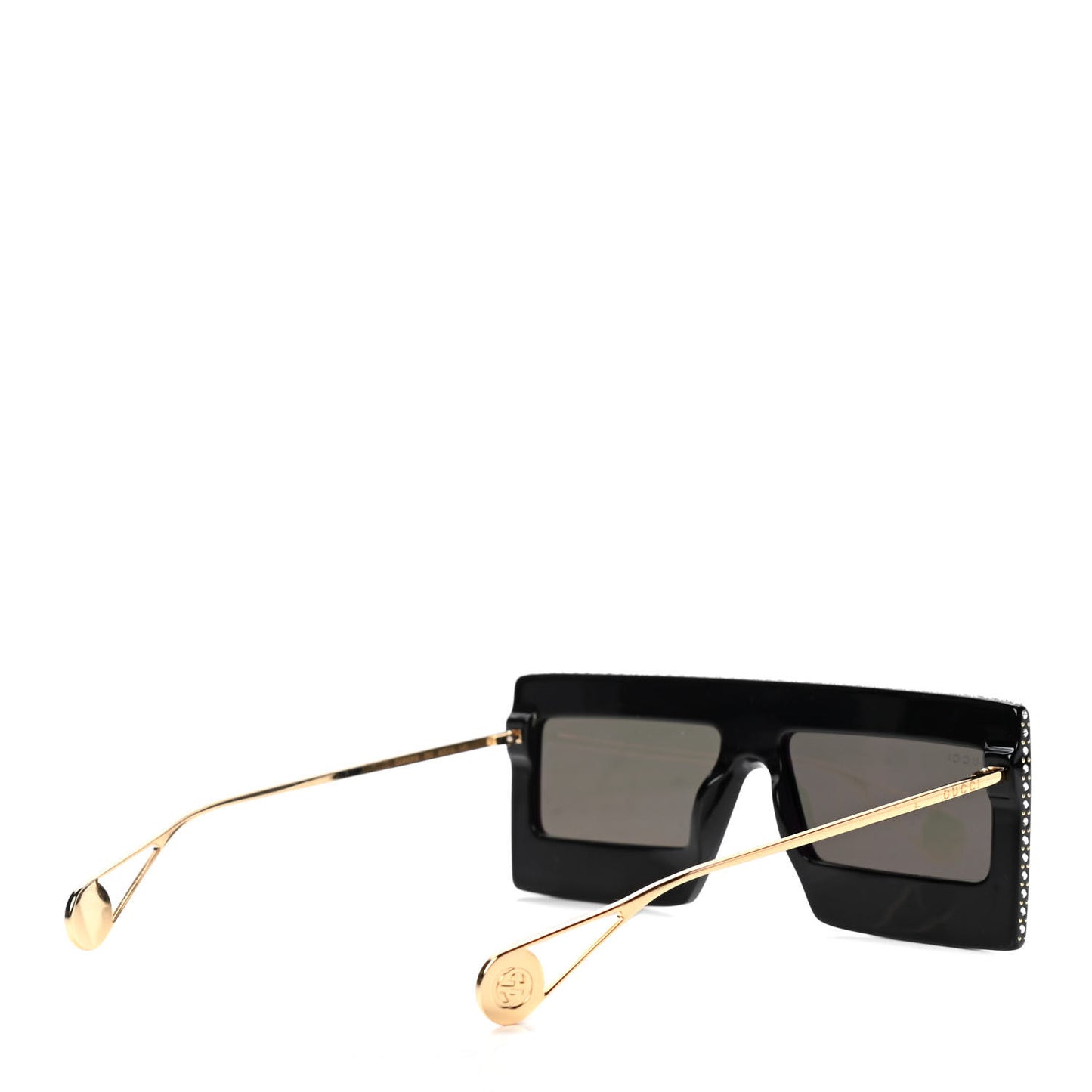 Acetate Crystal Mask-Frame Sunglasses GG0431S Black