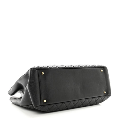 Chanel Caviar Quilted XL Grand Shopping Tote GST Black 3 of 11
