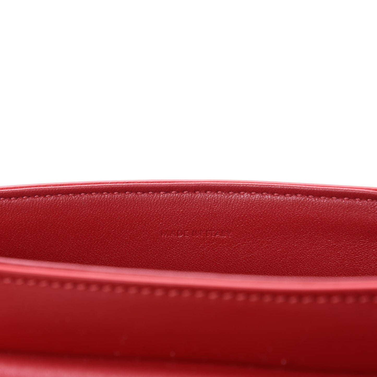 Satinated Calfskin Besace Small 16 Red