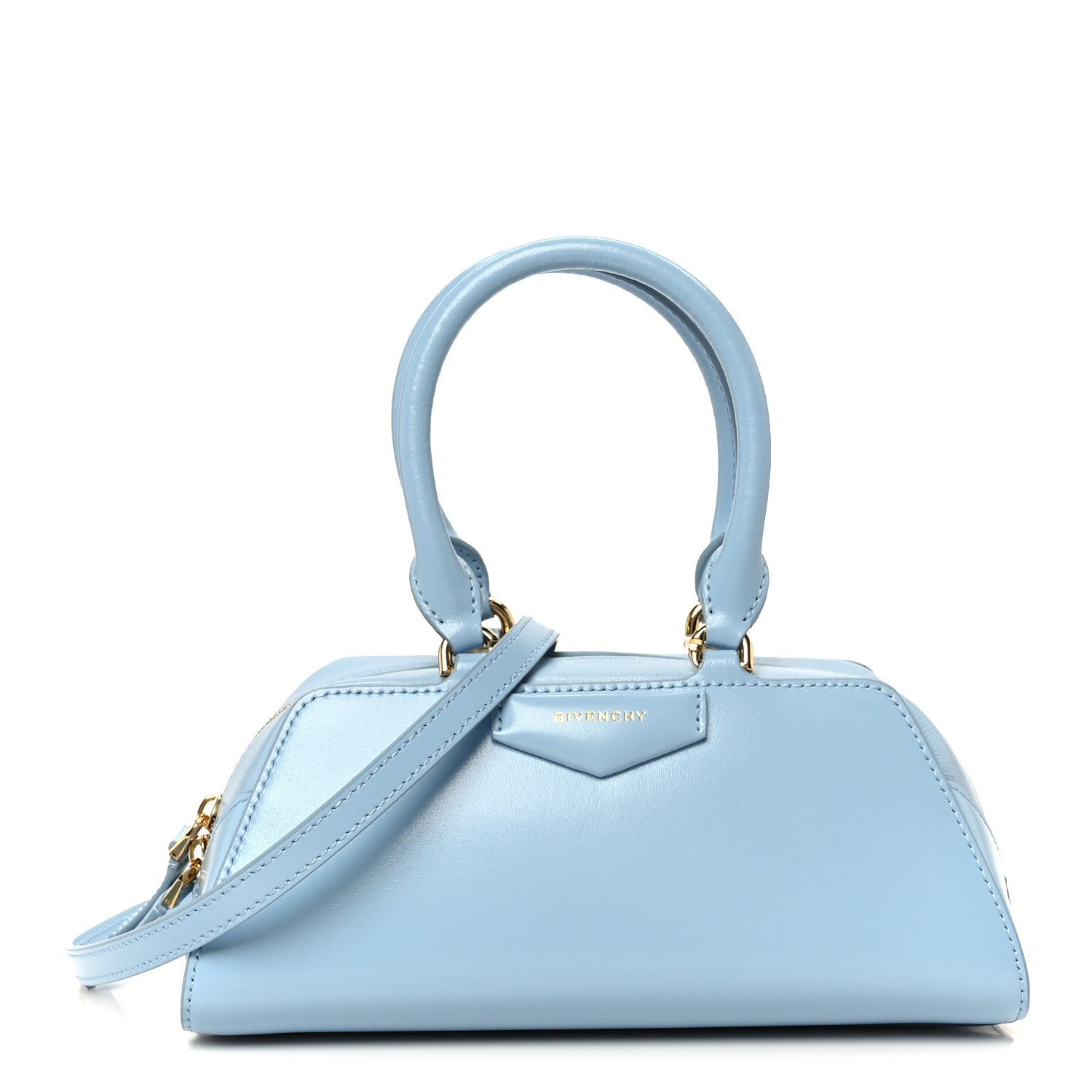 Givenchy Box Calfskin East West Mini Antigona Light Blue 1 of 9