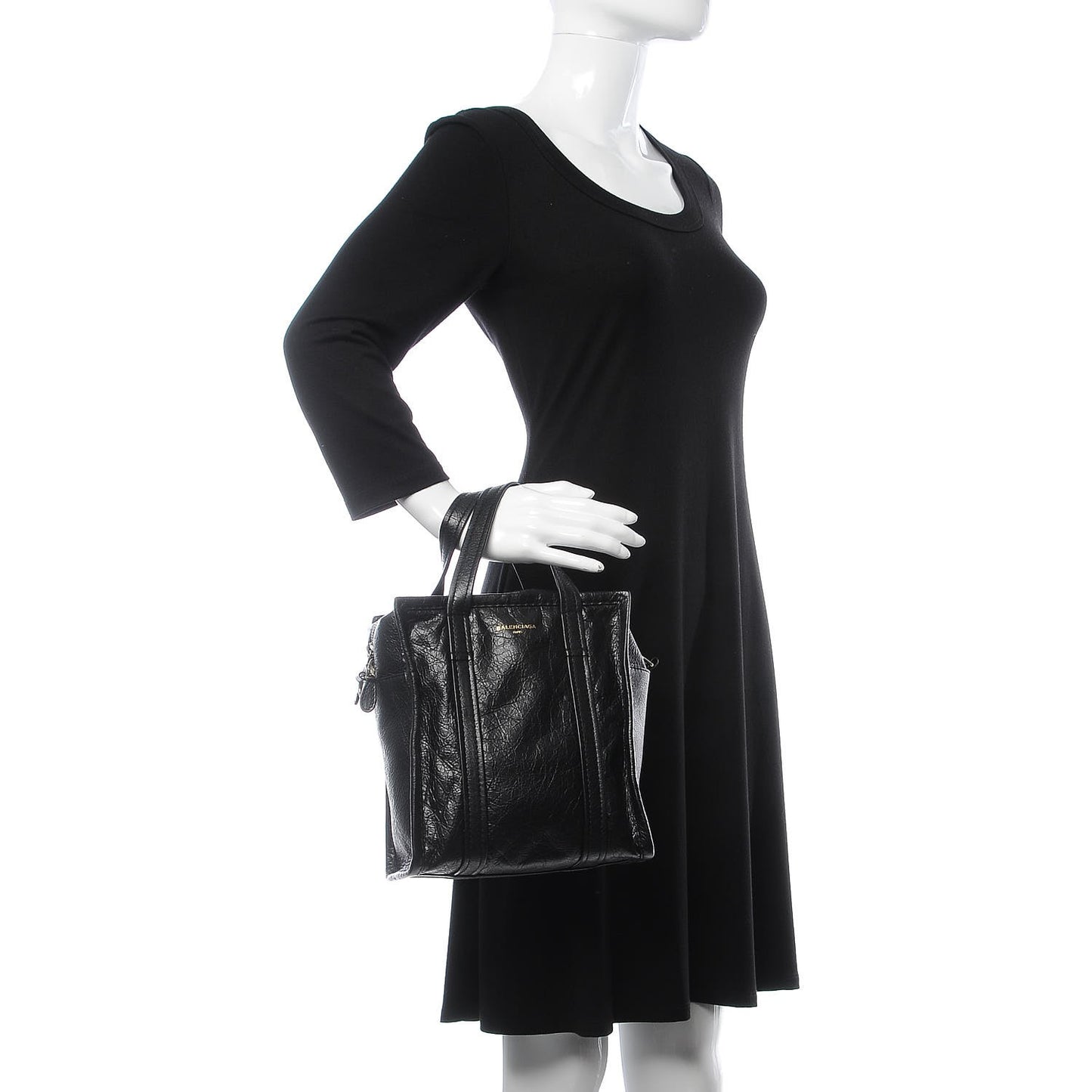 Agneau XS Bazar Shopper Tote Black