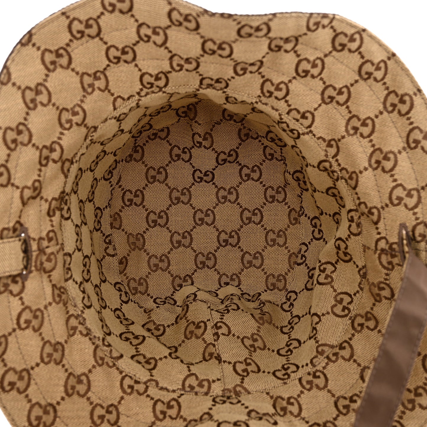 Canvas Monogram Reversible Bucket Hat M Brown