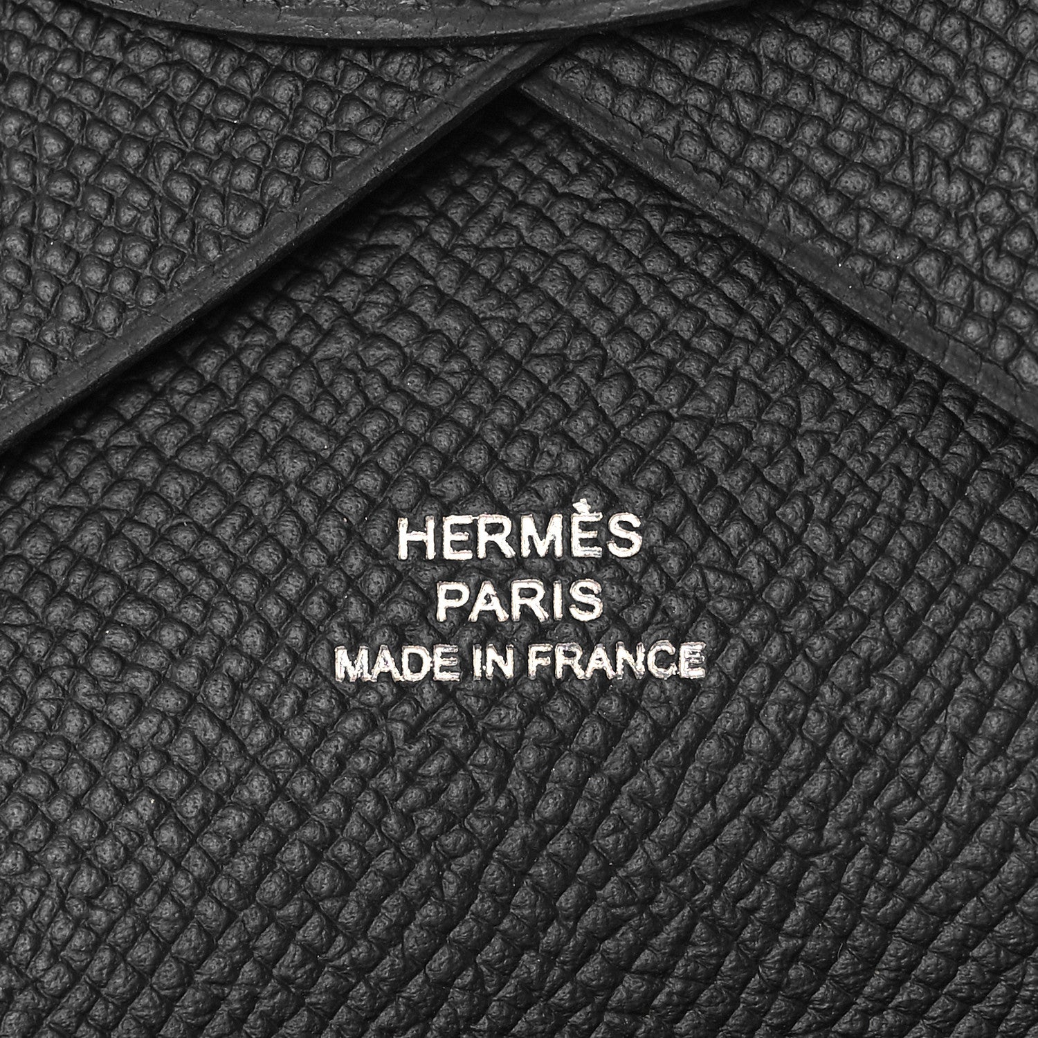 Hermes Epsom Calvi Duo Card Case Black 6 of 9