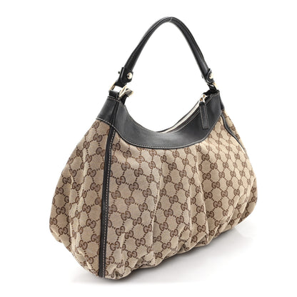 Gucci Monogram Large D Gold Hobo Dark Brown 3 of 11