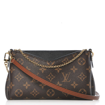 Louis Vuitton Monogram Pallas Clutch Black 1 of 8