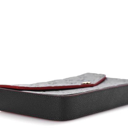 Louis Vuitton Empreinte Pochette Felicie Chain Wallet Marine Rouge 9 of 10