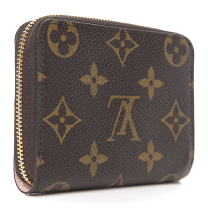 Louis Vuitton Monogram 2020 Christmas Animation Big Wheel Zippy Coin Purse Rose Ballerine 2 of 6