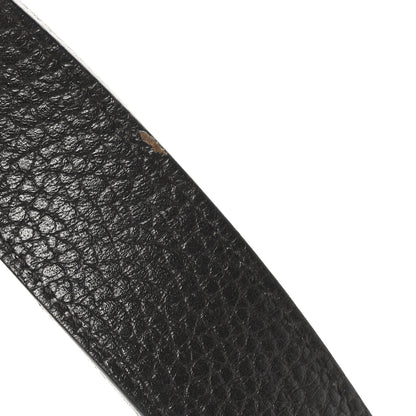 Gucci Calfskin Double G Reversible 37mm Belt 85 34 Black Cocoa 4 of 7
