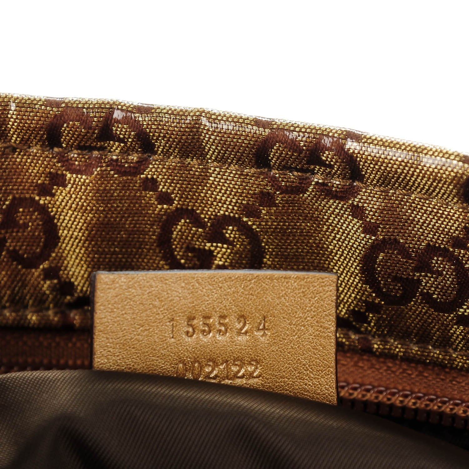 Gucci Crystal Monogram Web Diaper Tote Bronze 7 of 7