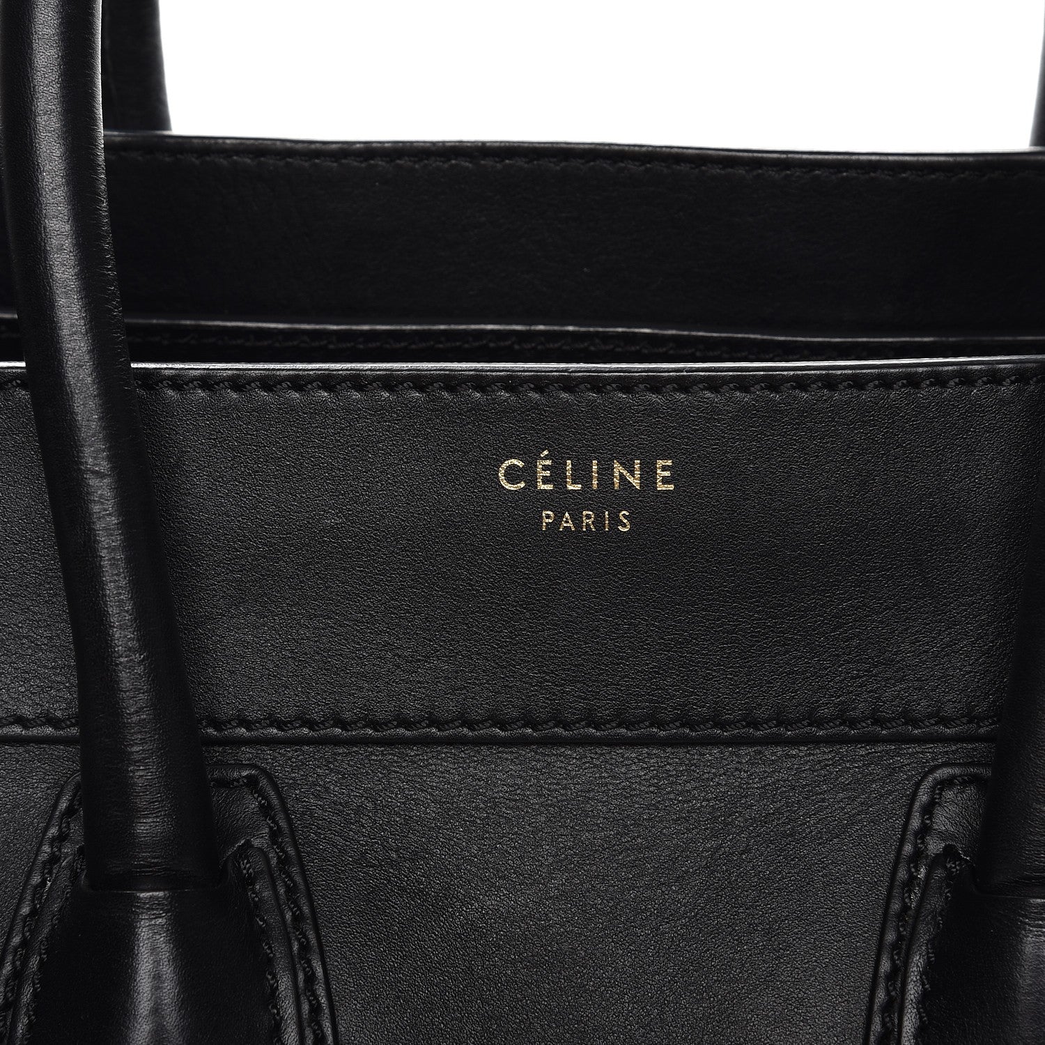 Celine Smooth Calfskin Mini Luggage Black 8 of 14