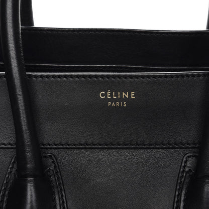 Celine Smooth Calfskin Mini Luggage Black 8 of 14