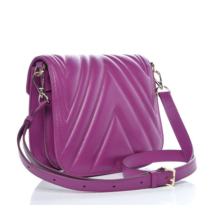 MCM Lambskin Quilted Small Patricia Shoulder Bag Viva Lila 3 of 9