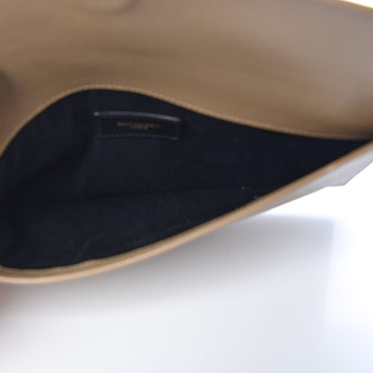 Saint Laurent Grain De Poudre Uptown Pouch Dark Latte 5 of 8