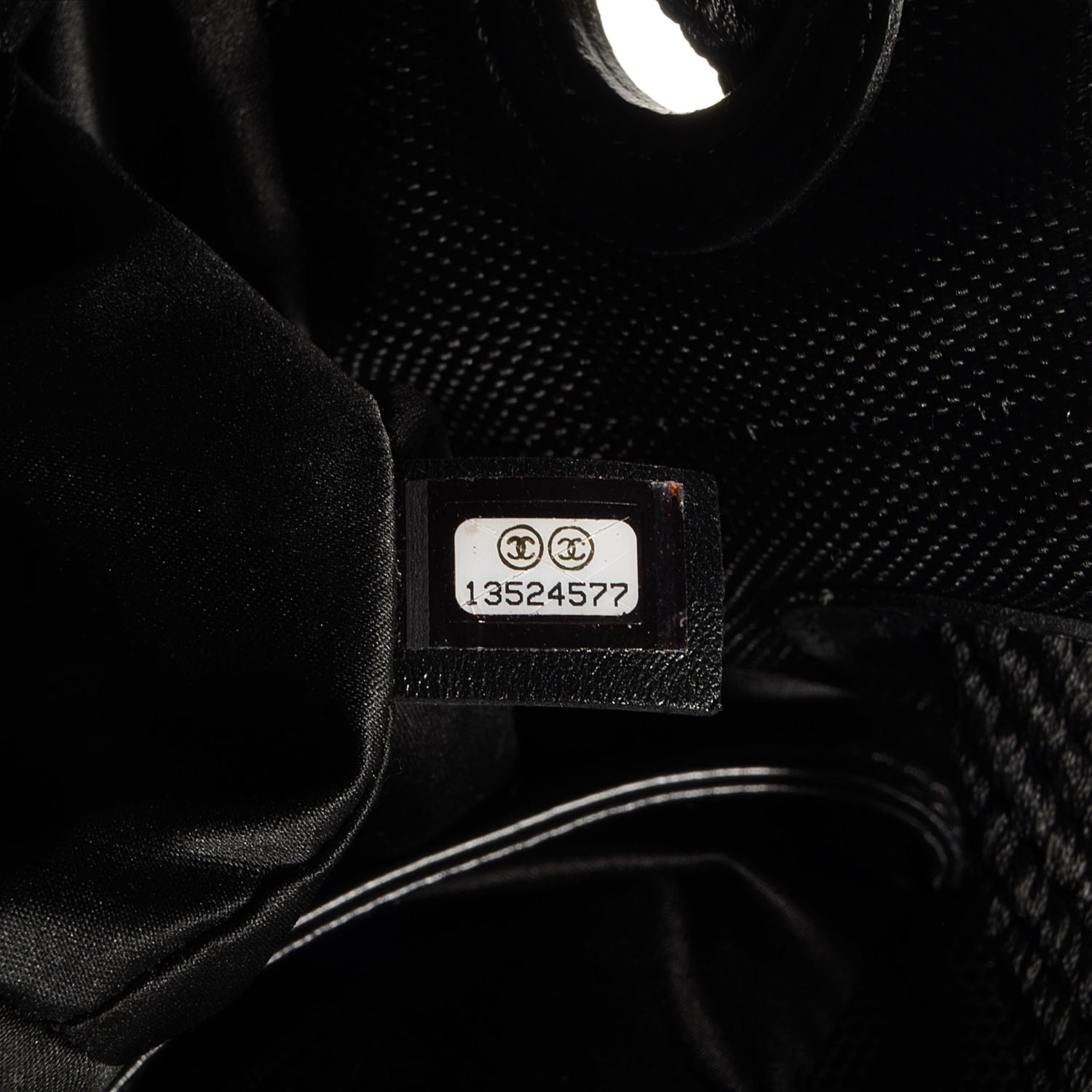 Chanel Canvas Drawstring Paris Biarritz CC Cabas Black 7 of 7