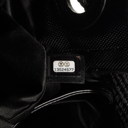 Chanel Canvas Drawstring Paris Biarritz CC Cabas Black 7 of 7