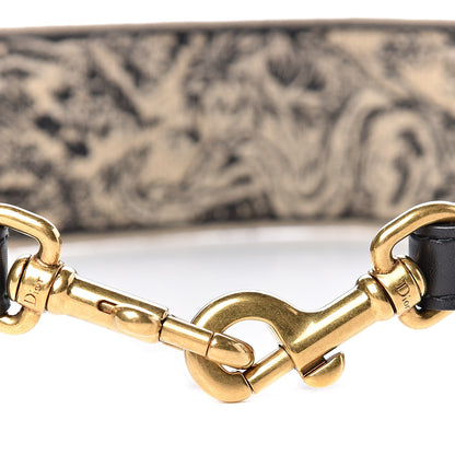 Christian Dior Canvas Embroidered Shoulder Strap Black 6 of 6