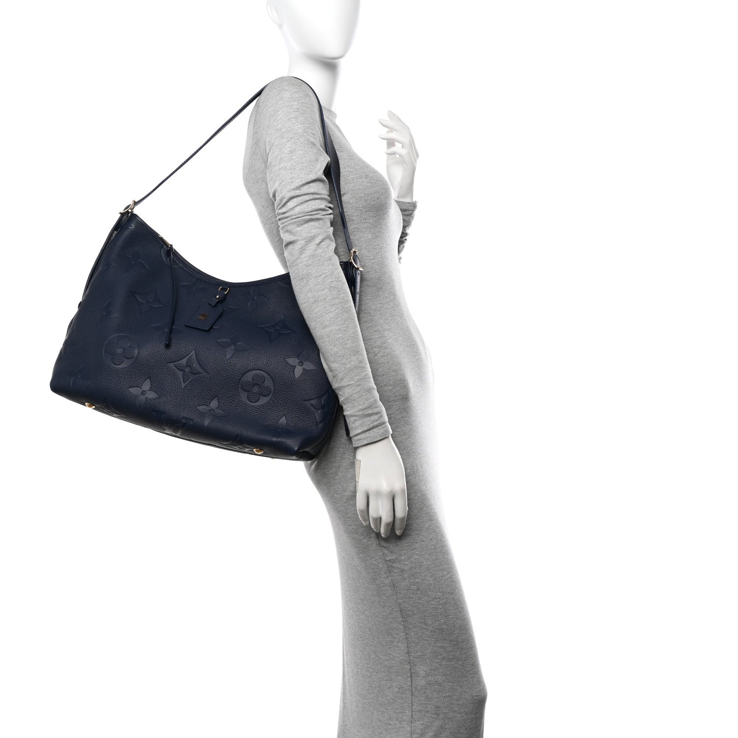 Louis Vuitton Empreinte Monogram Giant CarryAll MM Navy 2 of 11