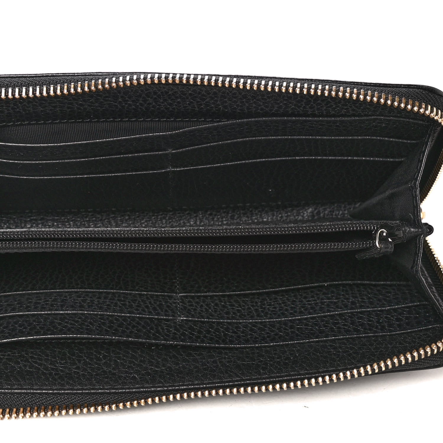 Gucci Guccissima Donna Long Wallet Black 3 of 10