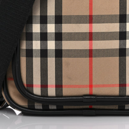 Burberry Canvas Calfskin Vintage Check Freddie Crossbody Bag Archive Beige 15 of 19