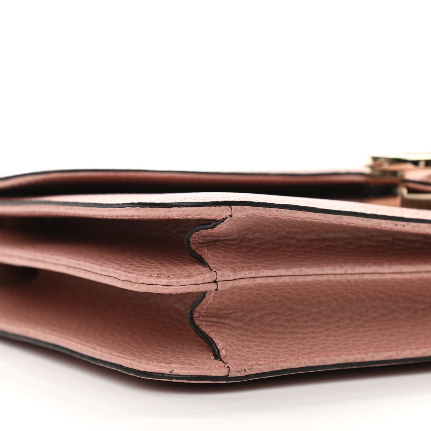 Dollar Calfskin Interlocking G Shoulder Bag Soft Pink