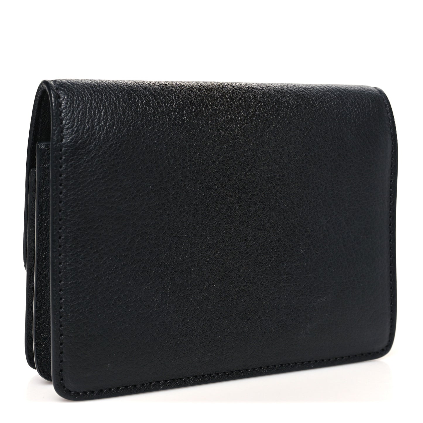 Calfskin Skull Mini Clutch Black