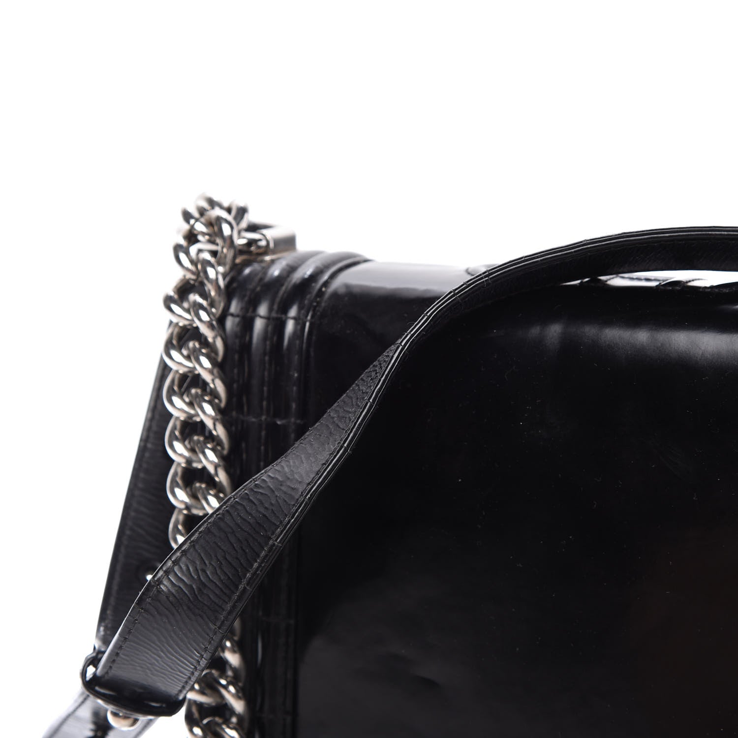 Chanel Glazed Calfskin Large Boy Flap Black 11 of 13