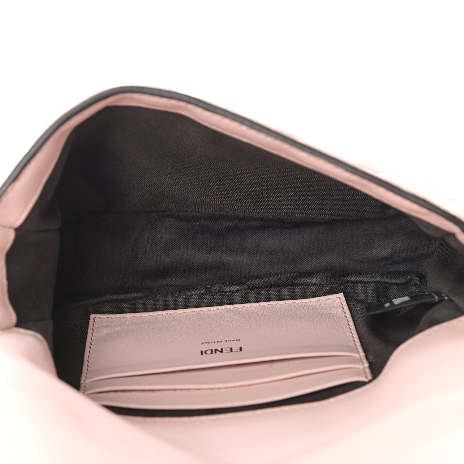 Fendi Nappa FF 1974 Embossed Mini Baguette Rosa Quarzo 5 of 9