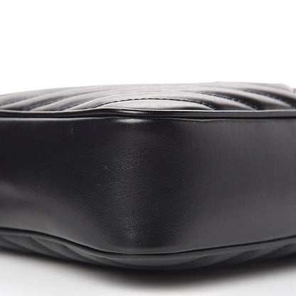 Saint Laurent Calfskin Matelasse Monogram Lou Camera Bag Black 9 of 11