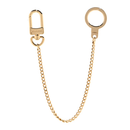 Louis Vuitton Metal Pochette Extender Key Ring Chain Gold 1 of 4