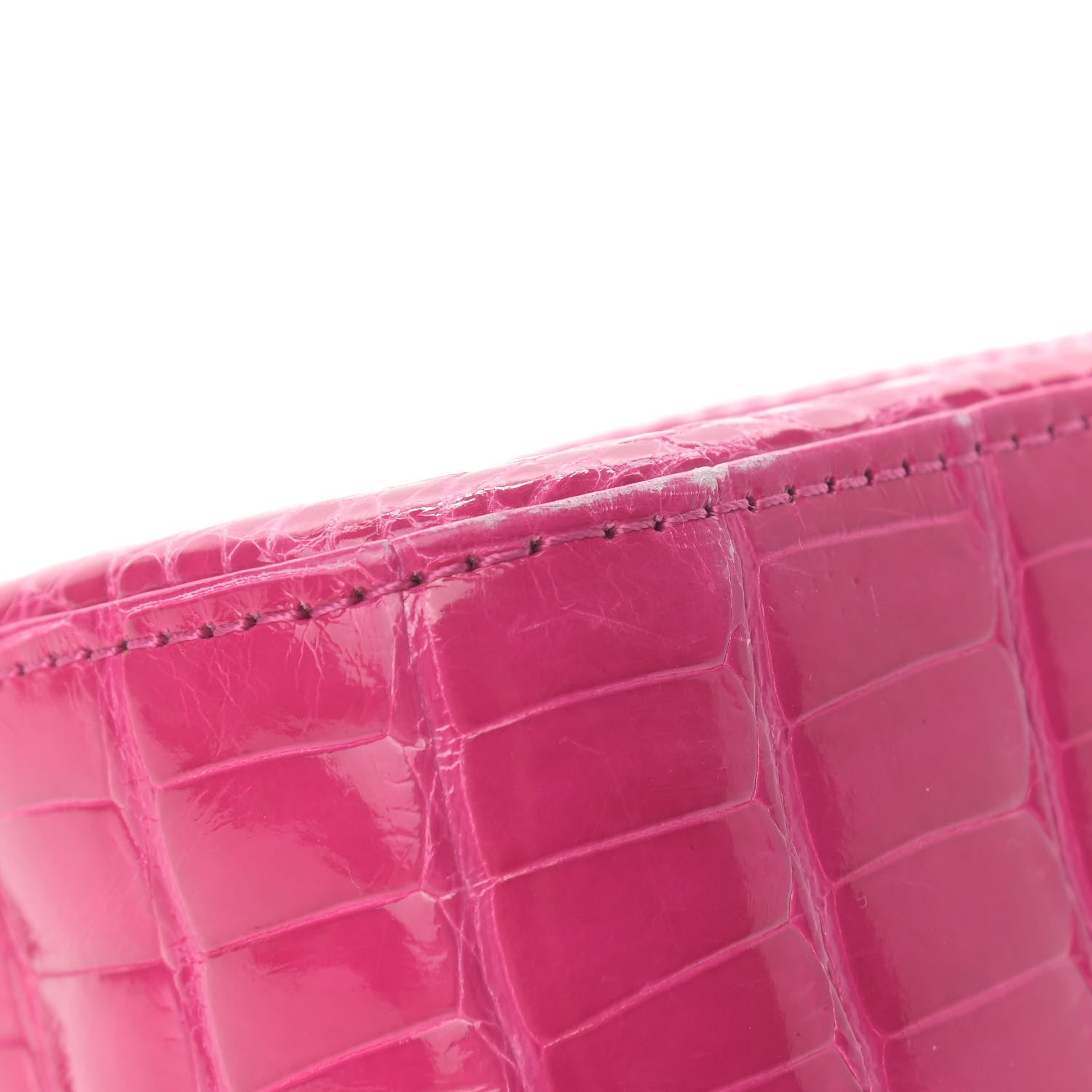 Chanel Shiny Alligator Mini Flap Pink 10 of 13