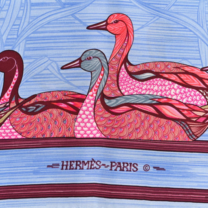 Hermes Silk La Mare aux Canards Scarf 90 2 of 3