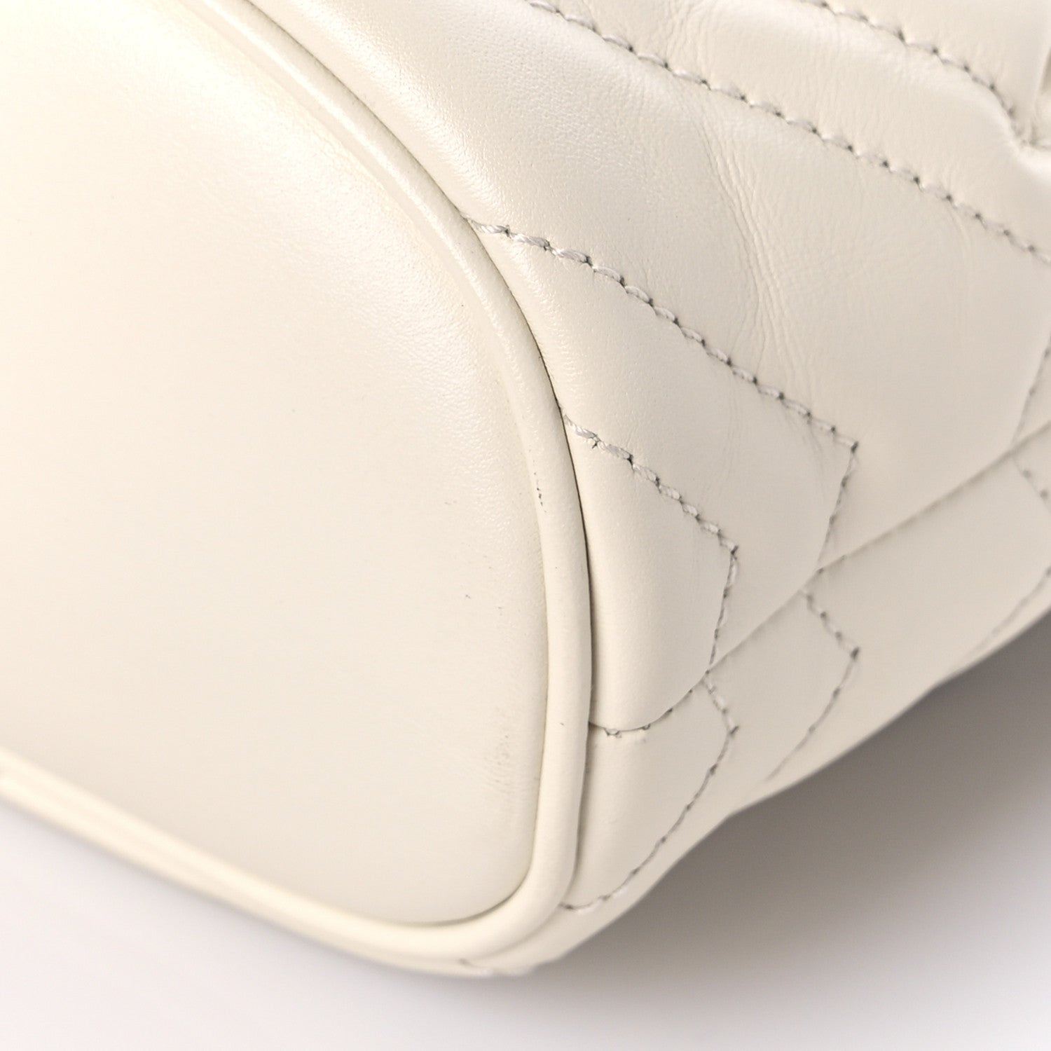 Gucci Calfskin Matelasse GG Marmont Flap Backpack White 10 of 10