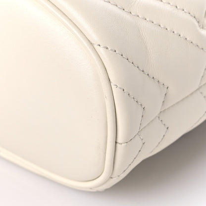 Gucci Calfskin Matelasse GG Marmont Flap Backpack White 10 of 10