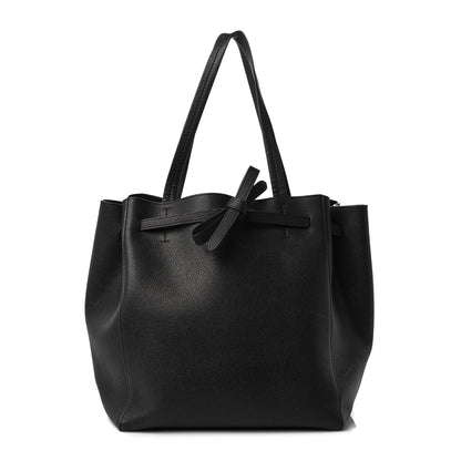 Celine Soft Grained Calfskin Small Belt Cabas Phantom Black 1 of 10