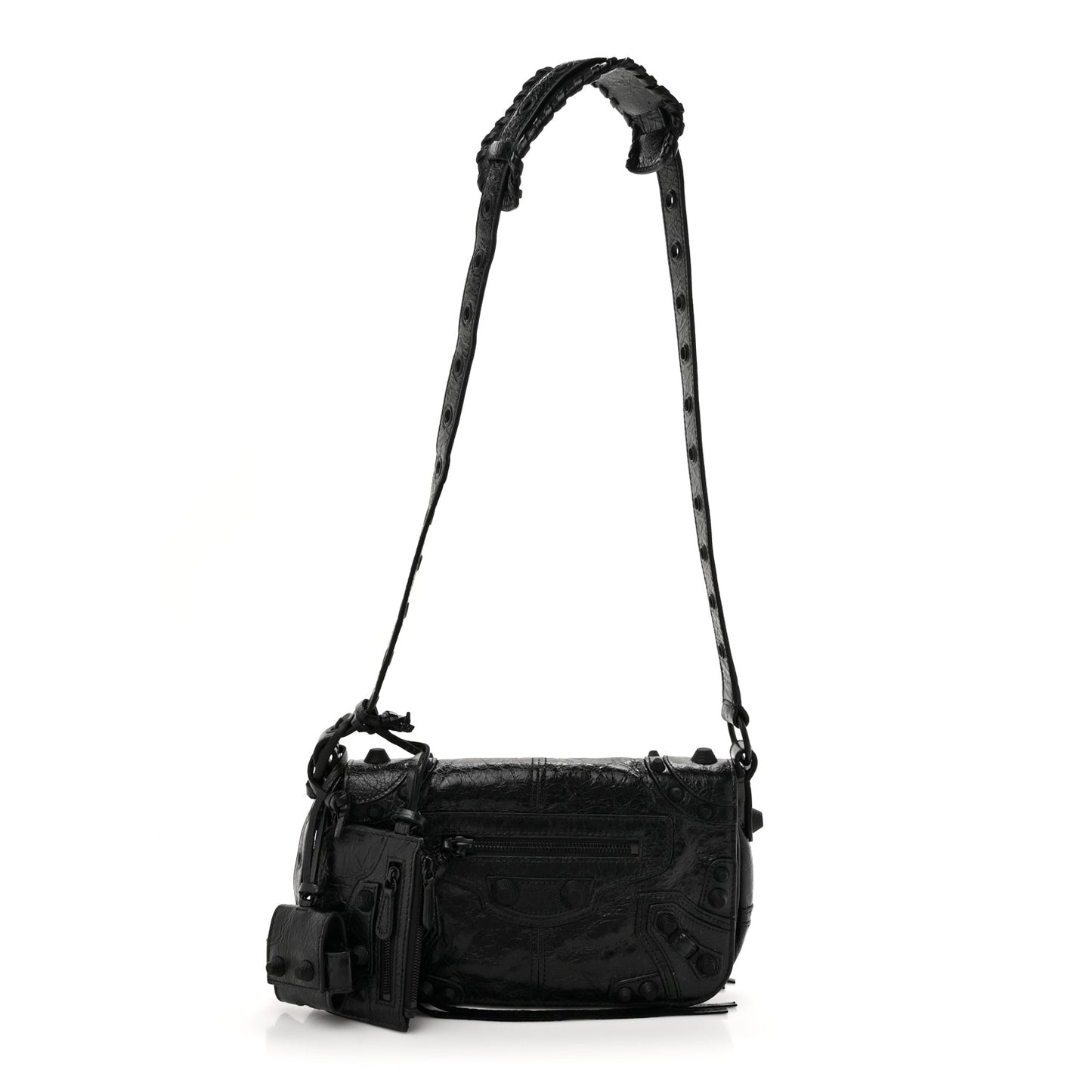 Agneau Arena XS Le Cagole Flap Bag Black