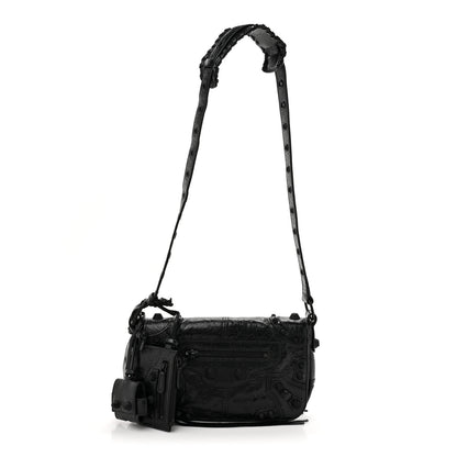 Balenciaga Agneau Arena XS Le Cagole Flap Bag Black 3 of 11
